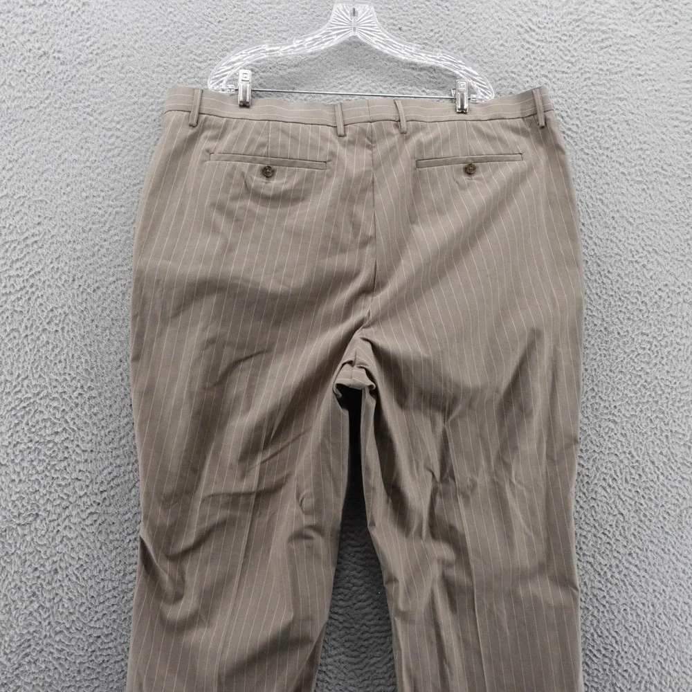 Banana Republic Dress Pants 42x30‎ Brown Mens Pinstripe Business Casual Career